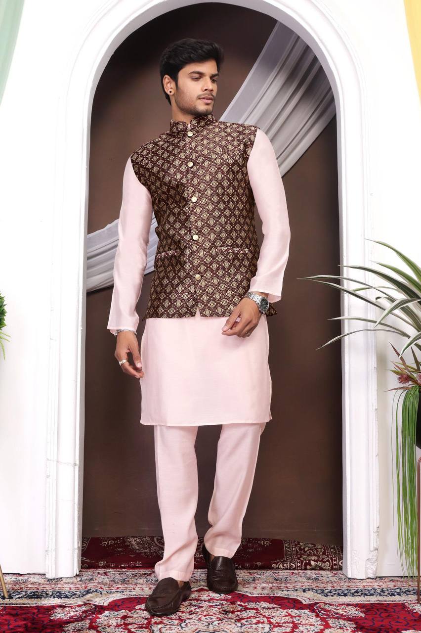 Festive & Wedding - Nehru Jacket with Kurta Set