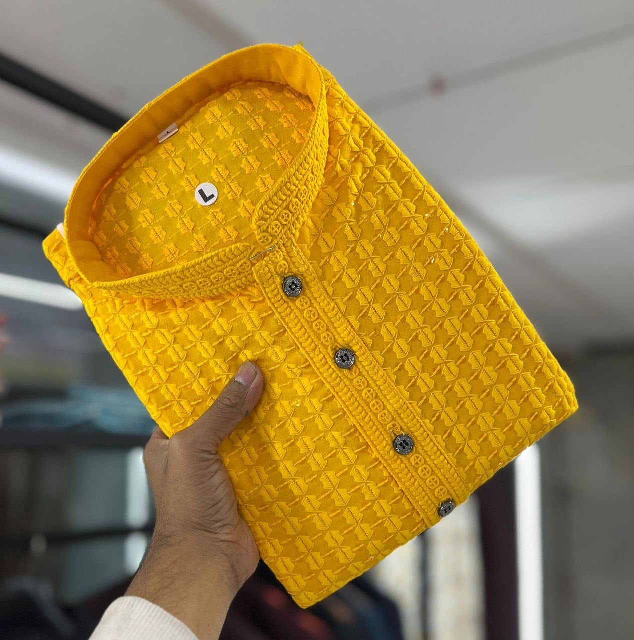 Chikankari Straight Kurta with Pajamas