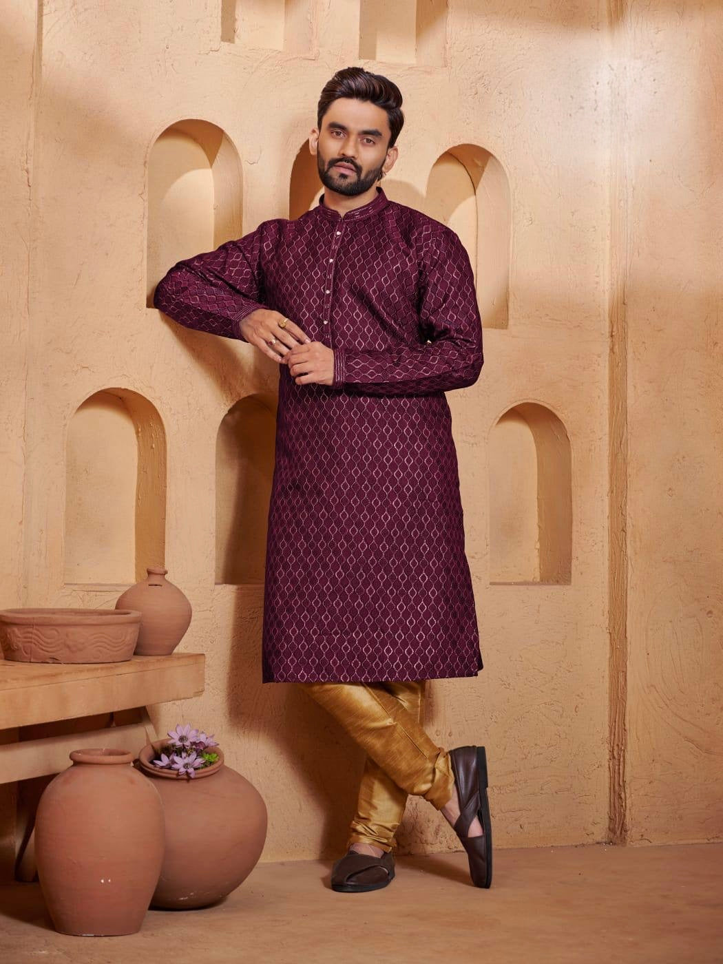 Men’s Premium Jacquard Kurta Set