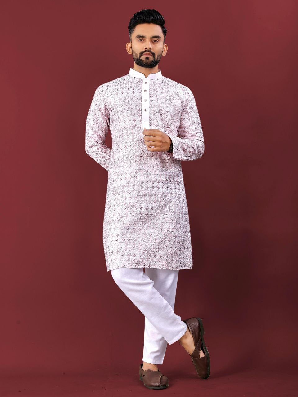 Chikankari Embroidered Kurta Set